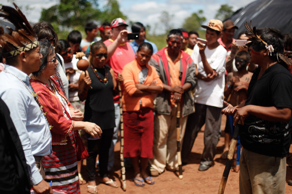 Visita da relatora da ONU a comunidade Guarani e Kaiowa no Mato Grosso do Sul. Foto: Ruy Sposati/Cimi