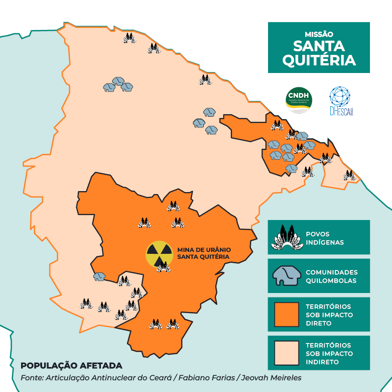 CNDH aponta violação de direitos humanos em Projeto Santa Quitéria, de  exploração de urânio no Ceará | Plataforma de Direitos Humanos - DHESCA  Brasil